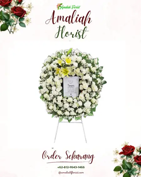 Krans Bunga Duka Gereja Gbi Mawar Sharon